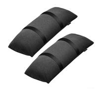 Lot de 2 sacs de sable robustes pour base de parasol de terrasse, 22,2 kg chacun pour extérieur, jardin, parasol cantilever, housse de séchage, noir, 70 x 22 x 15 cm