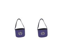 Lot de 2 sacs de transport légers pour bol sonore - Sac de rangement pour bol chantant - 20,3 cm - Violet