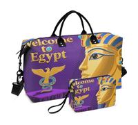 Lot de 2 sacs de voyage avec sangle réglable pour voyages d'affaires - Bienvenue en Égypte - Culture paysagère