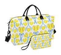 Lot de 2 sacs de w nd matelassés avec compartiments zippés, rangement quotidien pratique, Balle molle à arc, One Size, Classique