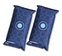 Lot de 2 sacs déshumidificateurs portables réutilisables pour pare-brise, absorbeur d'humidité compact pour véhicule de voiture et caravanes pour éviter l'humidité, la condensation (2 x 1 kg)