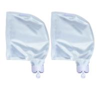 Lot de 2 sacs en maille pour aspirateur de piscine, 13,4 x 9,1 pouces, ouverture de 2,8 pouces, fermeture zippée, maille 100, pour modèles 280 et 480, filtre blanc pour débris et limon