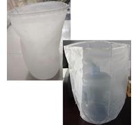 Lot de 2 sacs en nylon à mailles fines pour brassage maison, lait de noix, jus de légumes et soupes - 20 x 30 cm - Réutilisables