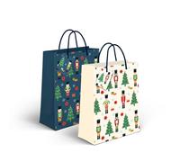 Lot de 2 sacs en papier Motif rois mages 14 x 11 cm