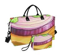 Lot de 2 sacs polochons de voyage gourmet pour hamburger avec sangle réglable