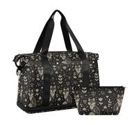 Lot de 2 sacs polochons simples Line Art of Fox pour la fête des pères avec sangle réglable pour le trekking