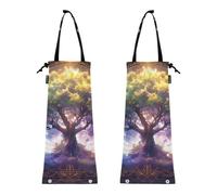 Lot de 2 sacs poubelle de voiture pour camion - Arbre magique - Art fantastique