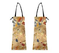 Lot de 2 sacs poubelle de voiture pour camion poubelle de voiture, sacs poubelle de voiture, impression abstraite
