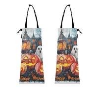 Lot de 2 sacs poubelle de voiture - Pour Halloween - Happy Art