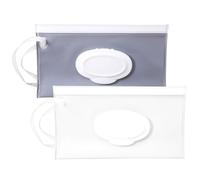 Lot de 2 sacs pour lingettes humides, papier toilette humide, boîte de papier toilette humide, boîte de papier toilette portable, sac pour lingettes humides, sac pour les voyages, la maison, le bureau