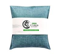 Lot de 2 sacs purificateurs d'air au charbon actif de 500 g, absorbeur d'odeurs naturelles, désodorisant pour voiture, maison, chambre, placard (bleu)