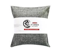Lot de 2 sacs purificateurs d'air au charbon actif de 500 g, absorbeur d'odeurs naturelles, désodorisant naturel pour voiture, maison, chambre, placard (gris)