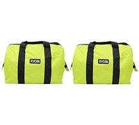 Lot de 2 sacs Ryobi à ouverture large et rabattables pour entrepreneur OEM avec fermeture éclair sur le dessus