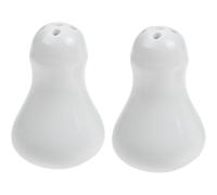 Lot de 2 salière et poivrière en porcelaine pour décoration de bureau, style ferme, pour condiments, fromage, style rustique