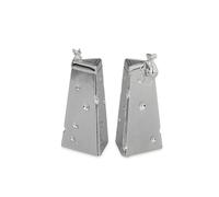 Lot de 2 salières et poivrières « Fromage et souris » - Paire de saupoudreuses argentées, finition de haute qualité, env. H 7 cm, Ø 2-3,5 cm, dans une boîte cadeau