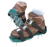 Lot de 2 sandales d'aération réglables pour le jardin - Chaussures de jardin à picots pour la santé du sol - Outil de desserrage haute performance - Équipement extérieur durable - Facile à utiliser