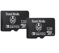 Lot de 2 SanDisk 128Go Fortnite microSDXC Carte pour Nintendo Switch, Carte mémoire sous licence Nintendo
