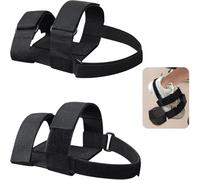 Lot de 2 Sangle de Cheville pour Haltère Réglable, Tibialis Trainer Professionnel pour Musculation des Jambes, Poids de Cheville pour Fessiers, Fléchisseurs de Hanche et Sport à Domicile, Noir