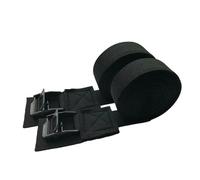 Lot de 2 sangles d'arrima noires à cliquet robustes, 2/3/4/5 m x 2,5 cm, avec boucle en métal, for bagas, livraison directe(400x2.5cm 2pcs)