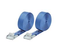 Lot de 2 sangles d'arrimage 250 kg boucle Zamak - 5m x 25mm