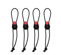 Lot de 2 sangles d'attache rapides pour cannes à pêche, cordon élastique de 4 mm avec rembourrage en mousse, attaches réglables et réutilisables pour pagaies de kayak, moulinets, rallonges, lot de 2