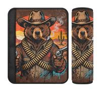 Lot de 2 sangles de ceinture de sécurité rétro Sunset Cowboy Beer pour avion