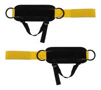 Lot de 2 sangles de cheville doubles anneaux en D pour fitness, gym, entraînement, machines à câble durables