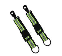 Lot de 2 sangles de gants de pompier | Porte-gants avec laisse de gant pivotant, mousqueton réfléchissant haute visibilité pour un accès rapide à tous les styles Find in Melo Tough (2 ensembles de