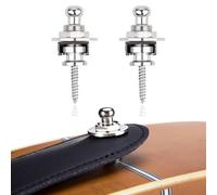 Lot de 2 sangles de guitare en métal pour guitare et basse,Boutons de Verrouillage de Sangle de Guitare en Métal,Verrous de Sangle Guitare Strap Locks, pour Guitare Basse Acoustique Electrique Guitare