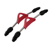 Lot de 2 sangles de palmes de plongée à libération rapide en acier inoxydable 304, antidérapantes, pour la plupart des modèles de palmes - Bleu, noir, rouge, jaune (L rouge)