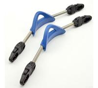 Lot de 2 sangles de rechange antidérapantes en acier inoxydable 304 avec EPDM et TPR - Résistant à l'eau de mer - Pour la plupart des palmes de juments (S, bleu)
