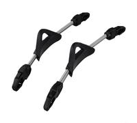 Lot de 2 sangles de rechange antidérapantes en acier inoxydable 304 avec EPDM et TPR - Résistant à l'eau de mer - Pour la plupart des palmes de juments - Noir