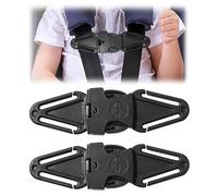 Lot de 2 sangles de siège de voiture anti-échappement - Clips de sécurité pour harnais de bébé - Clip de sécurité pour siège de voiture - Empêche les enfants de sortir leurs bras des sangles - Facile
