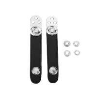 Lot de 2 sangles de soufflet en cuir synthétique avec boucles réglables pour accordéon basse avec 4 accessoires d'installation (7,6 cm)