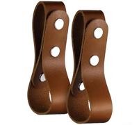 Lot de 2 sangles de taille en cuir pour fouet à cheval - Pour usage équestre - Indispensable pour les cavaliers - Marron