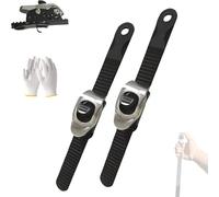 Lot de 2 sangles de verrouillage ultimes, sangles à cliquet multi-usages connectables, boucle à cliquet réglable en métal robuste, pour sécuriser n'importe quoi, n'importe où et réutilisable