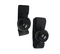 Lot de 2 sangles d'entraînement au volley-ball avec boutons en bois - Sangle réglable pour entraînement au volley-ball - Noir