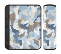 Lot de 2 sangles d'épaule camouflage bleu layette pour plus de confort de conduite pour sac à dos pour ceinture de seguridad