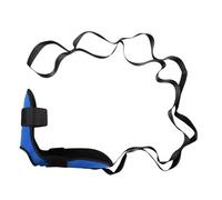 Lot de 2 sangles d'étirement de ligament de cheville pour pilates, danse, gymnastique, étirement des pieds pour ischio-jambiers, flexibilité et thérapie physique, bleu