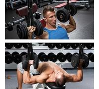 Lot de 2 sangles d'haltères réglables pour banc de presse de poitrine pour la stabilité et la sécurité pendant l'entraînement musculaire