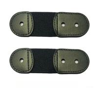 Lot de 2 sangles élastiques en dentelle pour patins artistiques, empêchent le relâchement de la dentelle et améliorent le soutien de la cheville, design léger pour un usage quotidien (noir)