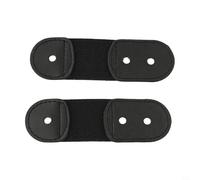 Lot de 2 sangles élastiques en dentelle pour patins artistiques pour limiter le relâchement de la dentelle et faciliter les manœuvres de patinage répétitives (noir)