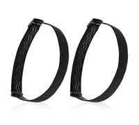 Lot de 2 sangles élastiques pour lampe frontale, support de rechange noir réglable, sangle amovible, support de bandeau, idéal pour les activités de plein air, l'escalade, le camping et la randonnée