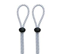 Lot de 2 sangles élastiques pour lunettes de natation - Boucle de corde plus serrée pour renforcer la boucle de corde élastique qui ne trébuche pas facilement - Blanc