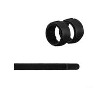 Lot de 2 Sangles Élastiques pour Moulinet de Pêche - pour accessoire Nylon Flexible pour Fixer Ligne et Bobine - Idéal Carpe et Truite pour en Eau Douce Mer - Taille 1.5x15cm(2.0 * 20cm black)