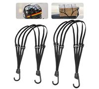Lot de 2 sangles élastiques pour vélo avec crochets, sangles de porte-bagages de vélo, cordes d'arrimage robustes en caoutchouc pour casques, cargaison et bagages de voyage