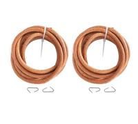 Lot de 2 sangles en cuir pour machine à coudre avec pédale pour machine à coudre avec crochet pour remplacement de la machine à coudre