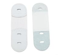 Lot de 2 sangles en dentelle pour patins artistiques - Bande élastique - Protection pour patinage sur glace - Accessoire d'entraînement (blanc)