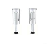 Lot de 2 sas d'air avec œillet pour brassage maison, bière, vin, serrure de fermentation en plastique PP avec bouchon en silicone, valve d'échappement transparente pour couvercle de bocal 1/2