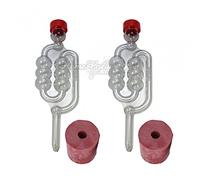 Lot de 2 sas et bouchons en caoutchouc percés